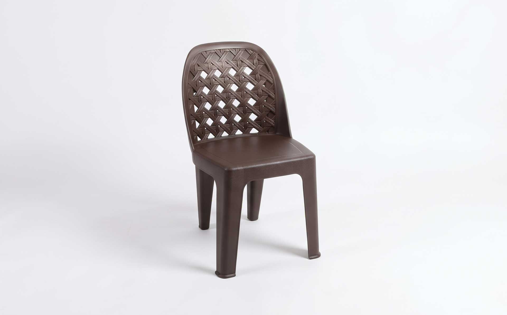 Rattan-Weave Plastic Armless Chair Mold — Product Introduction (Motek Furniture Mold Series)