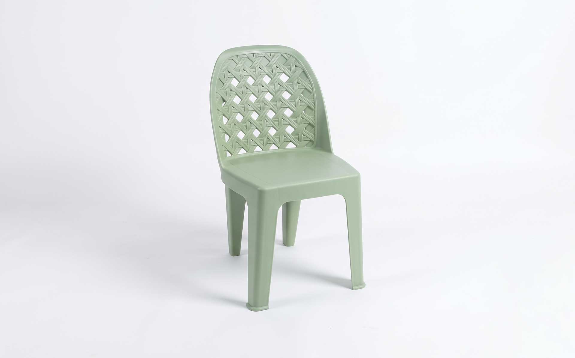 Rattan-Weave Plastic Armless Chair Mold — Product Introduction (Motek Furniture Mold Series)