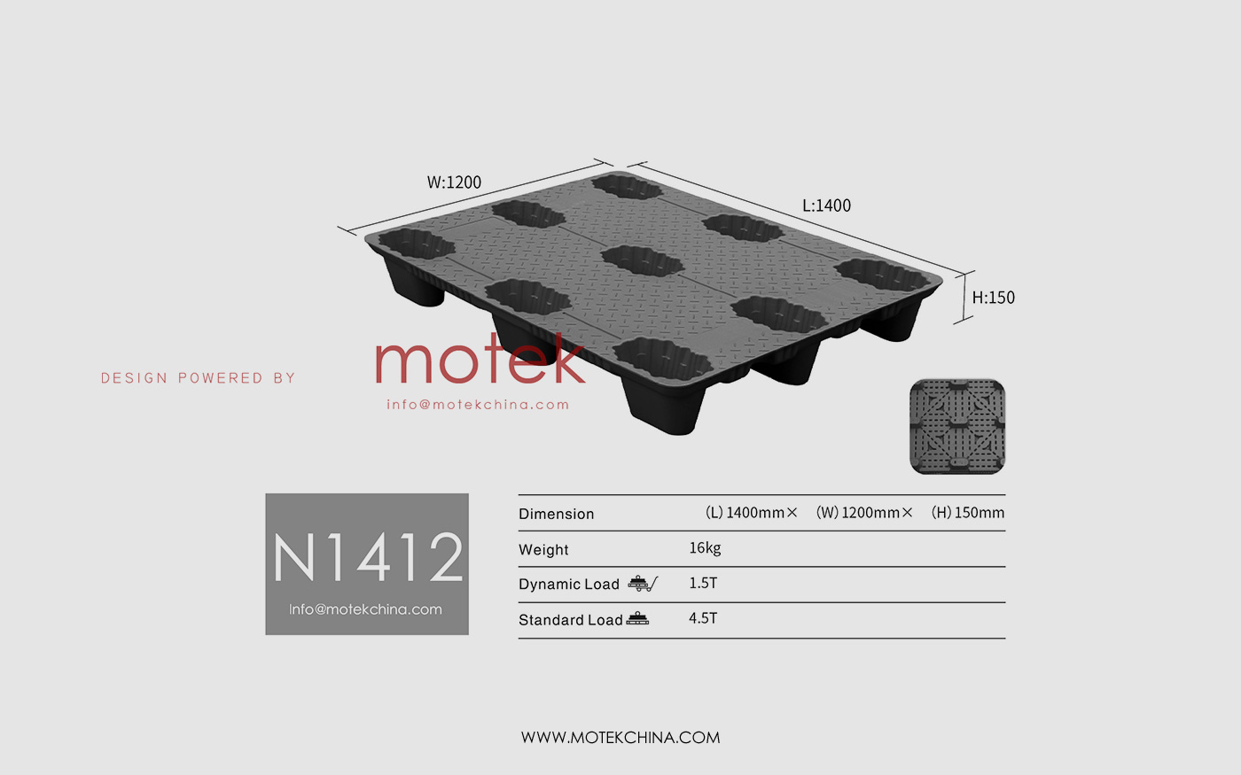 Lightweight Blow-Molded HDPE Pallet Mold | Nestable Design for Warehouse & Supermarket Logistics