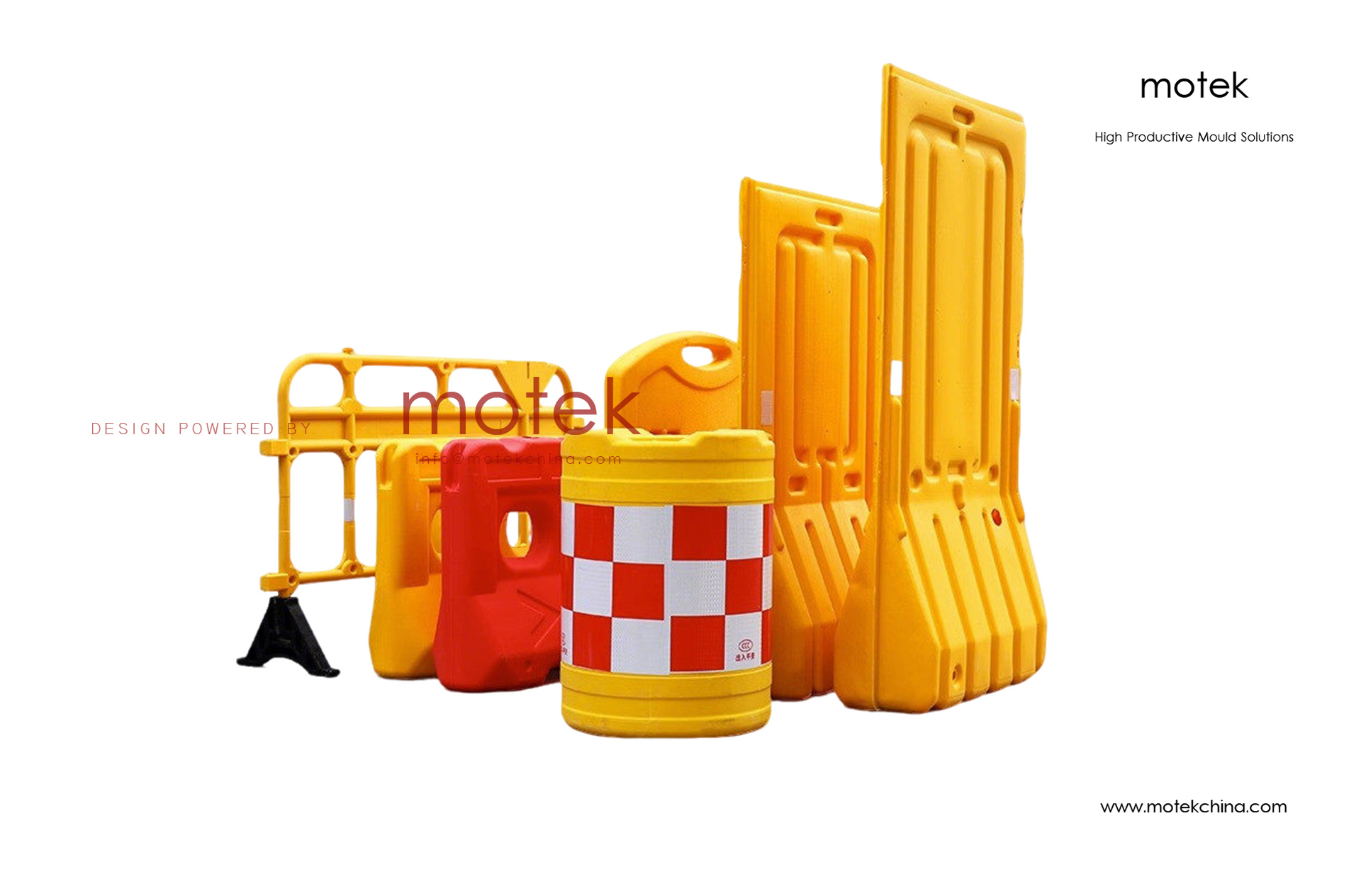 Water-Filled Safety Barrier Blow Mold