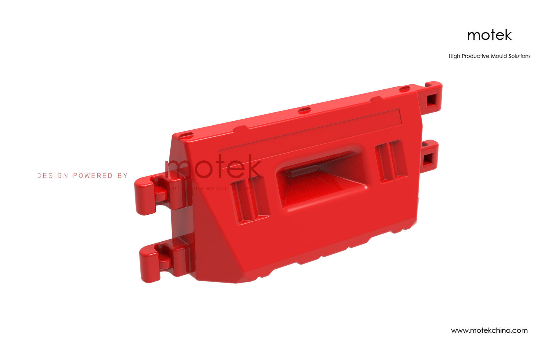 Sand-Filled Plastic Barrier Blow Mold