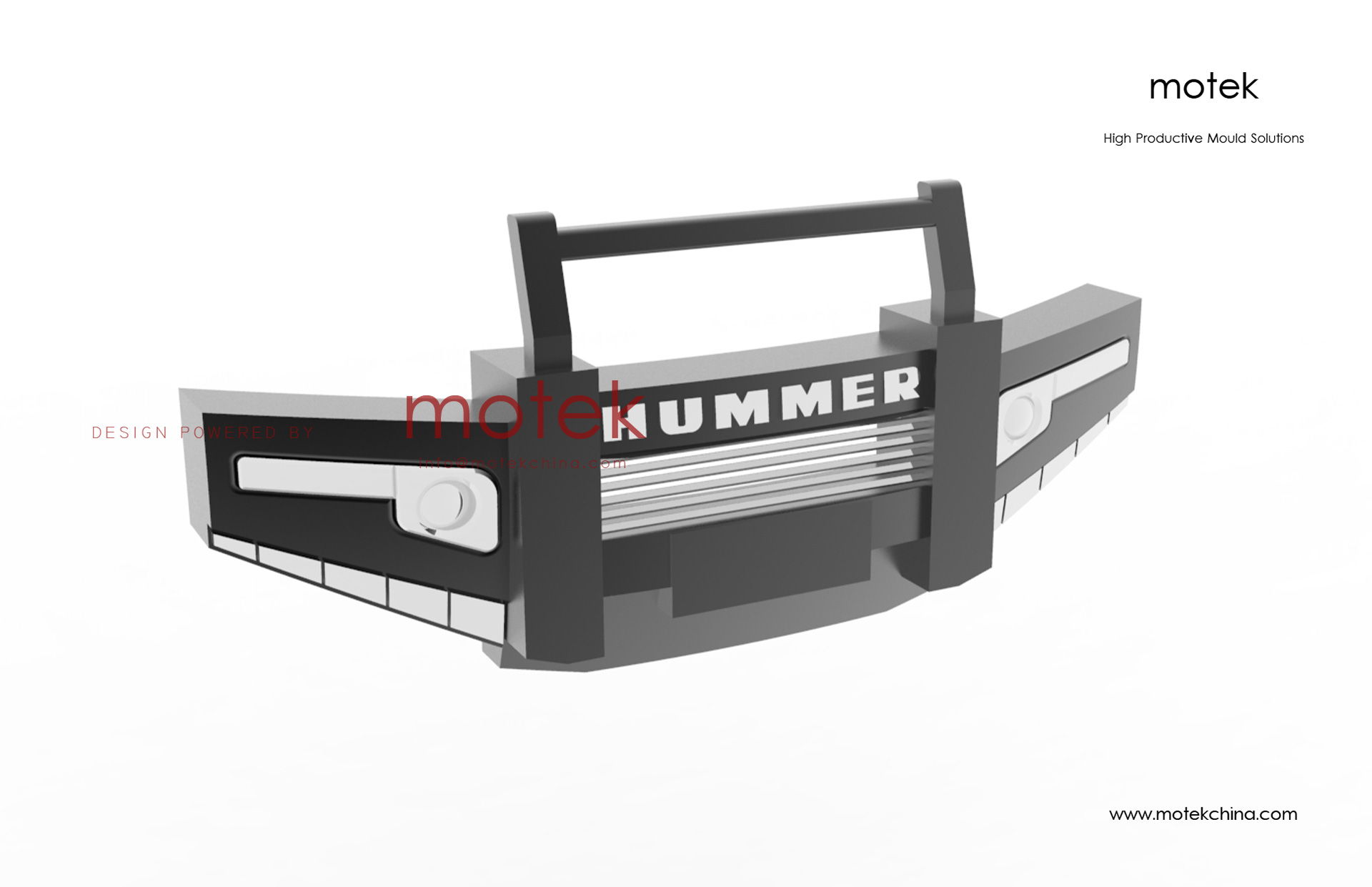 Large-Scale Front Nudge Guard Blow Mold