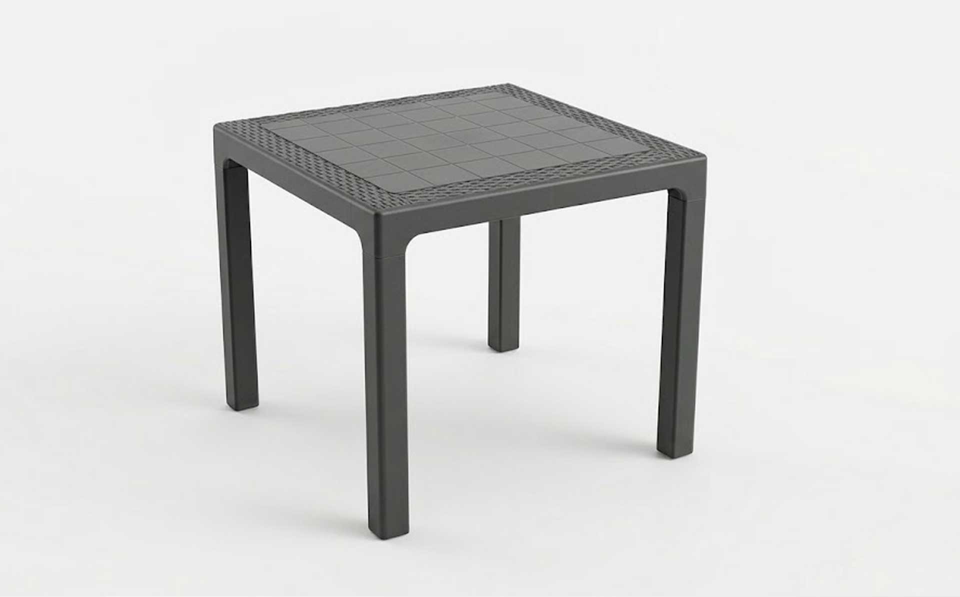 Modular Rattan-Weave Design Square Outdoor Dining Table Mold — Product Introduction (Motek Furniture Mold Series)