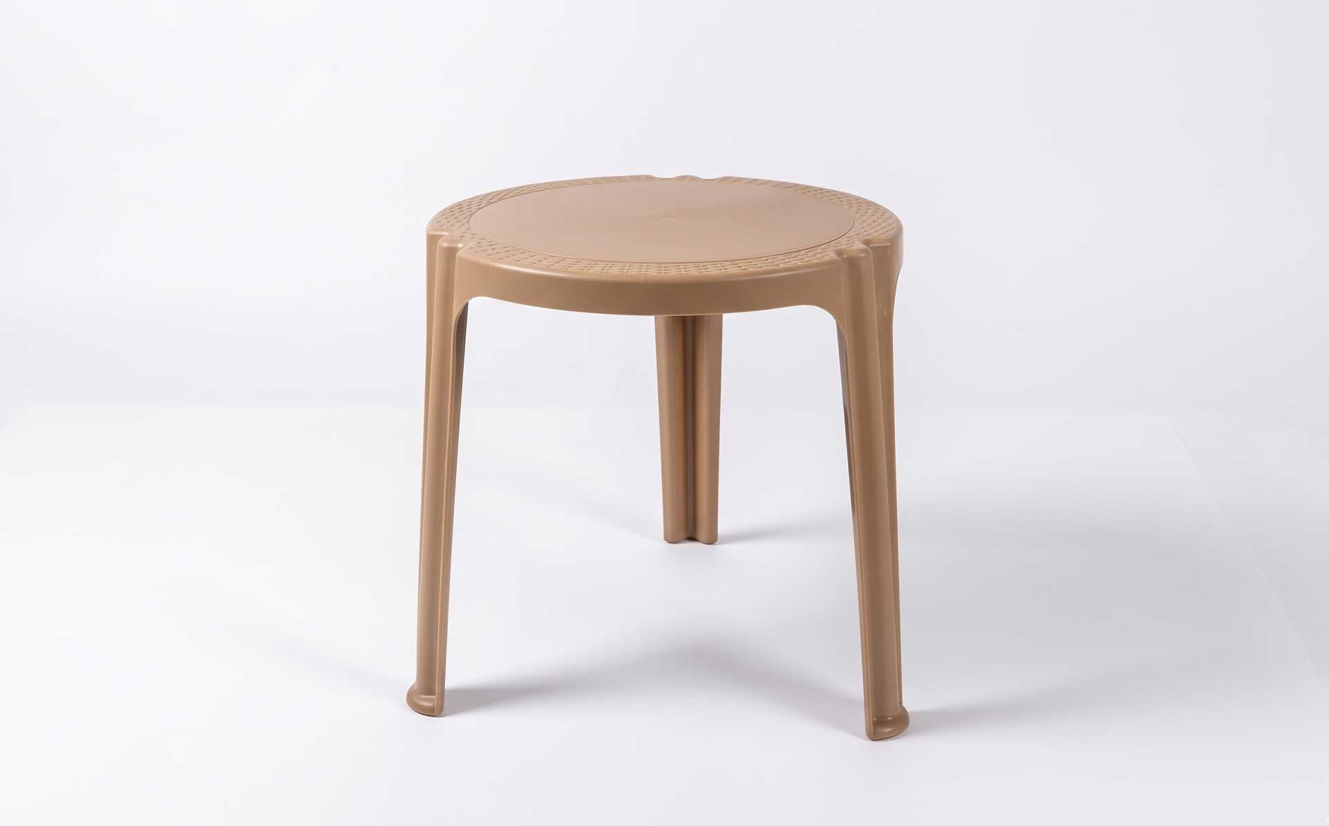 Modular One-Piece Plastic Three-Leg Round Outdoor Dining Table Mold — Product Introduction (Motek Furniture Mold Series)