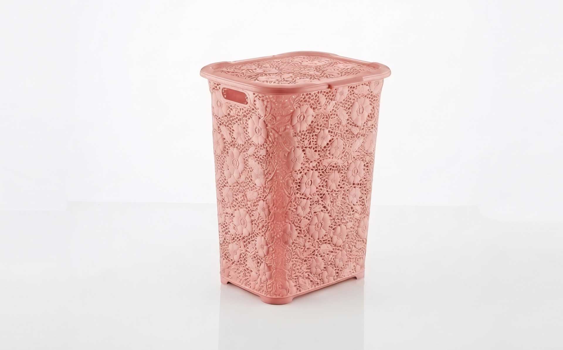 Imitation 3D Carved Pattern Bathroom/Toilet Laundry Basket Mold — Product Introduction (Motek Daily Necessities Mold Series)