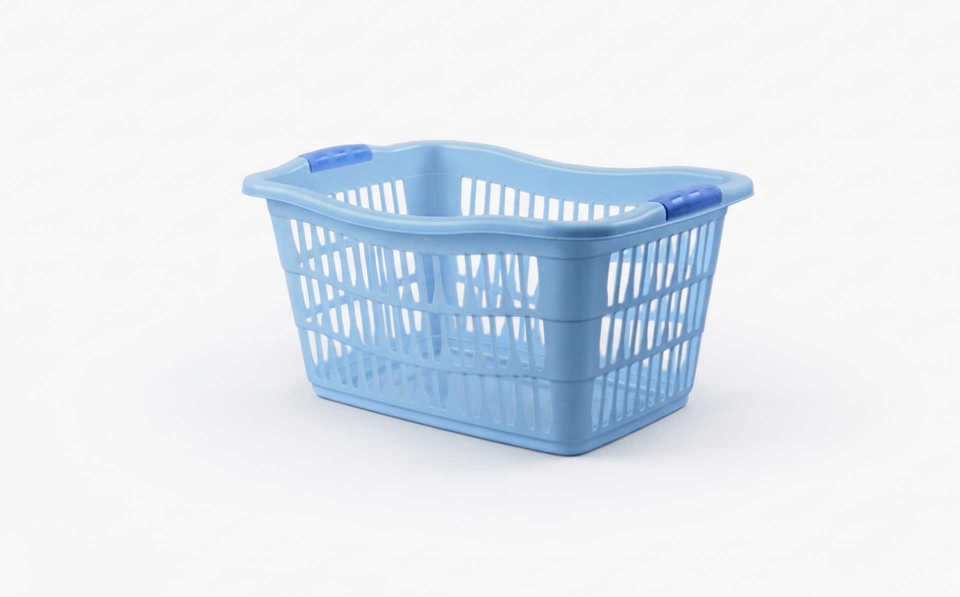Plastic Shopping & Storage Basket Mold | Large Capacity Handle Basket for Sundries, Laundry, Books & Toys