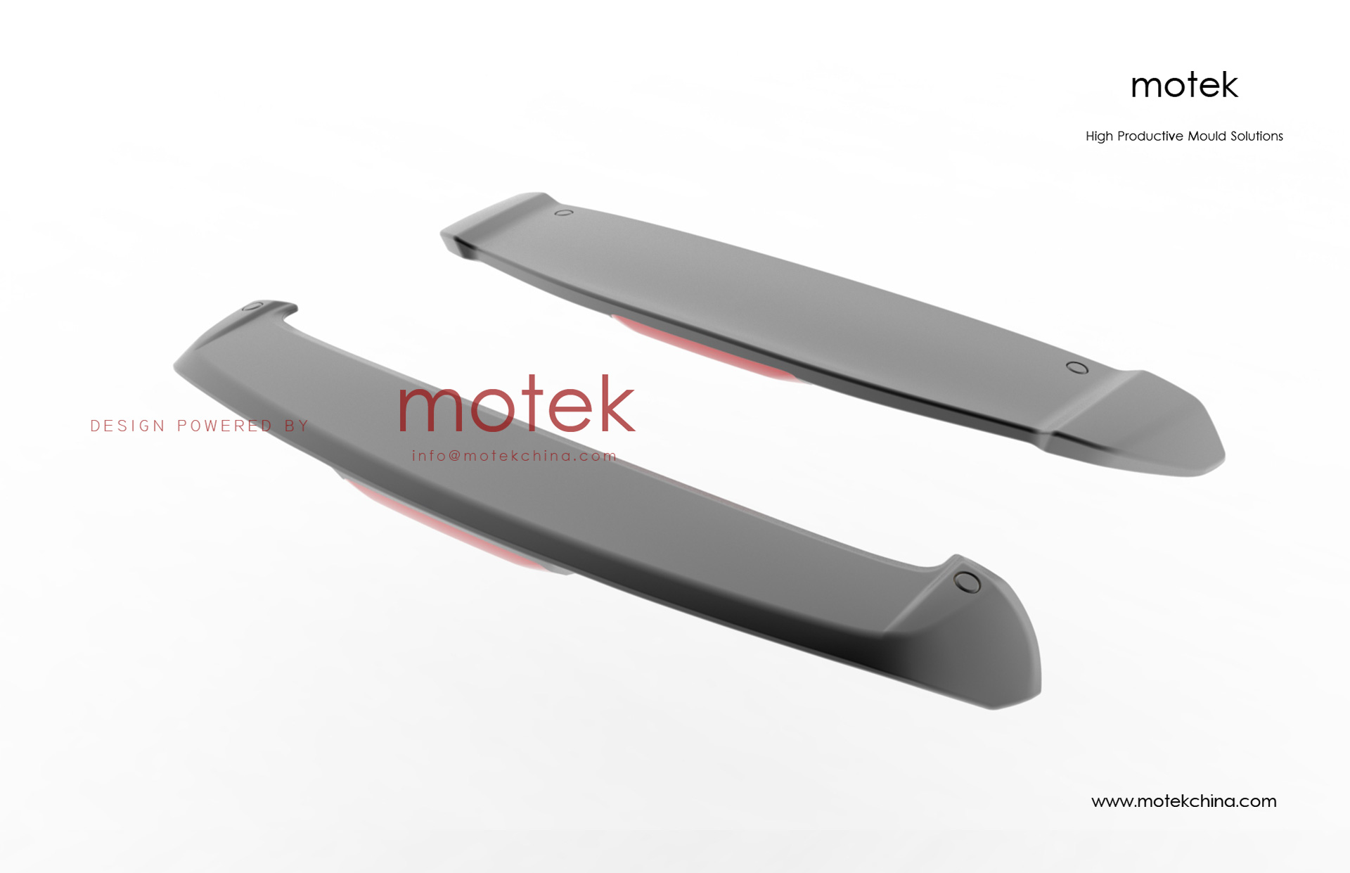 Automotive Rear Spoiler Blow Mold | ABS Spoiler Mold