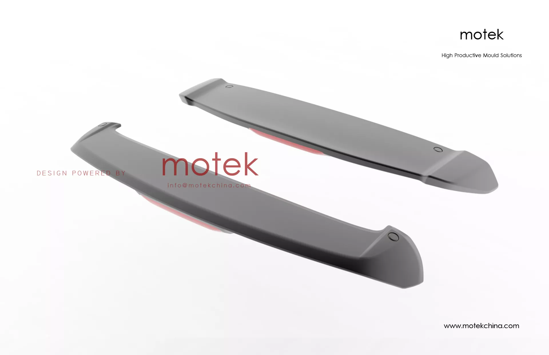 Automotive Rear Spoiler Blow Mold | ABS Spoiler Mold