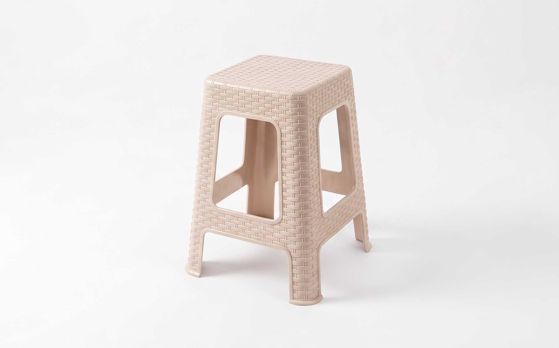 Plastic Four-Leg High Stool / PP Material Stool Mold — Product Introduction (Motek Furniture Mold Series)