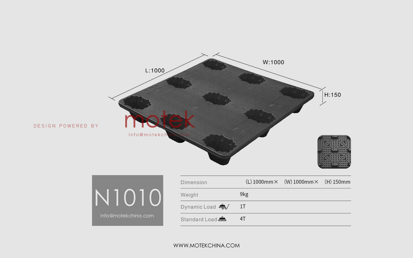 China‑Made HDPE Single‑Faced Euro Pallet Mold | 1000×1000×150mm Blow‑Molded Spill‑Containment Tray & 9‑Foot Pallet Set