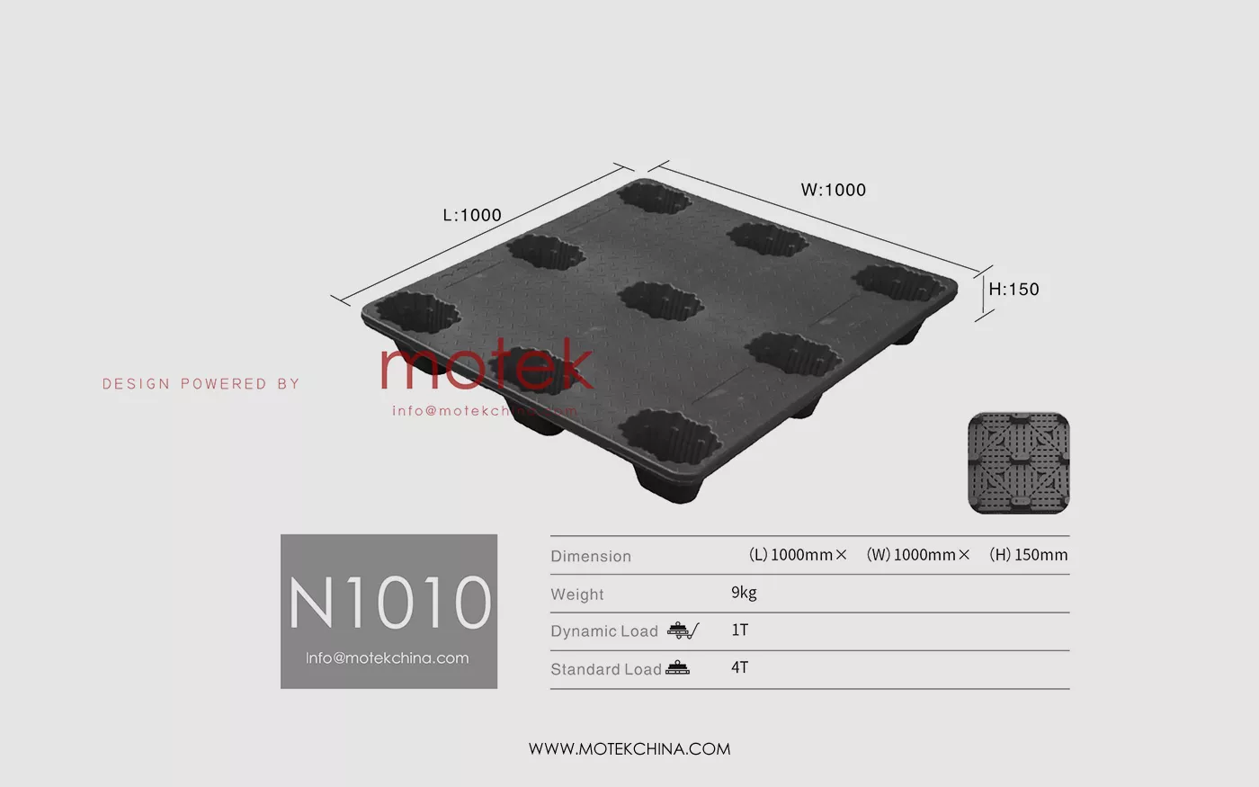 China‑Made HDPE Single‑Faced Euro Pallet Mold | 1000×1000×150mm Blow‑Molded Spill‑Containment Tray & 9‑Foot Pallet Set