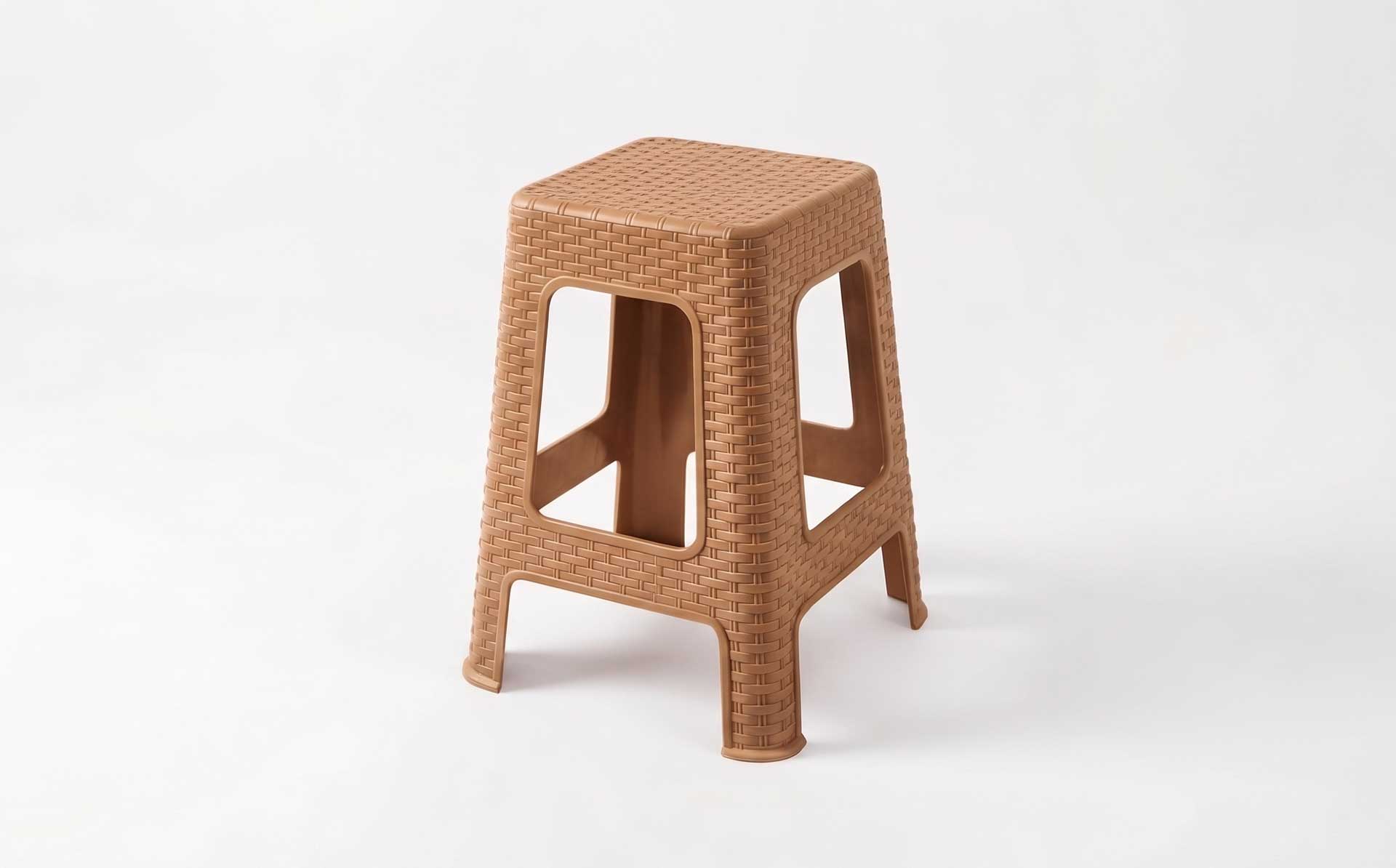 Plastic Four-Leg High Stool / PP Material Stool Mold — Product Introduction (Motek Furniture Mold Series)