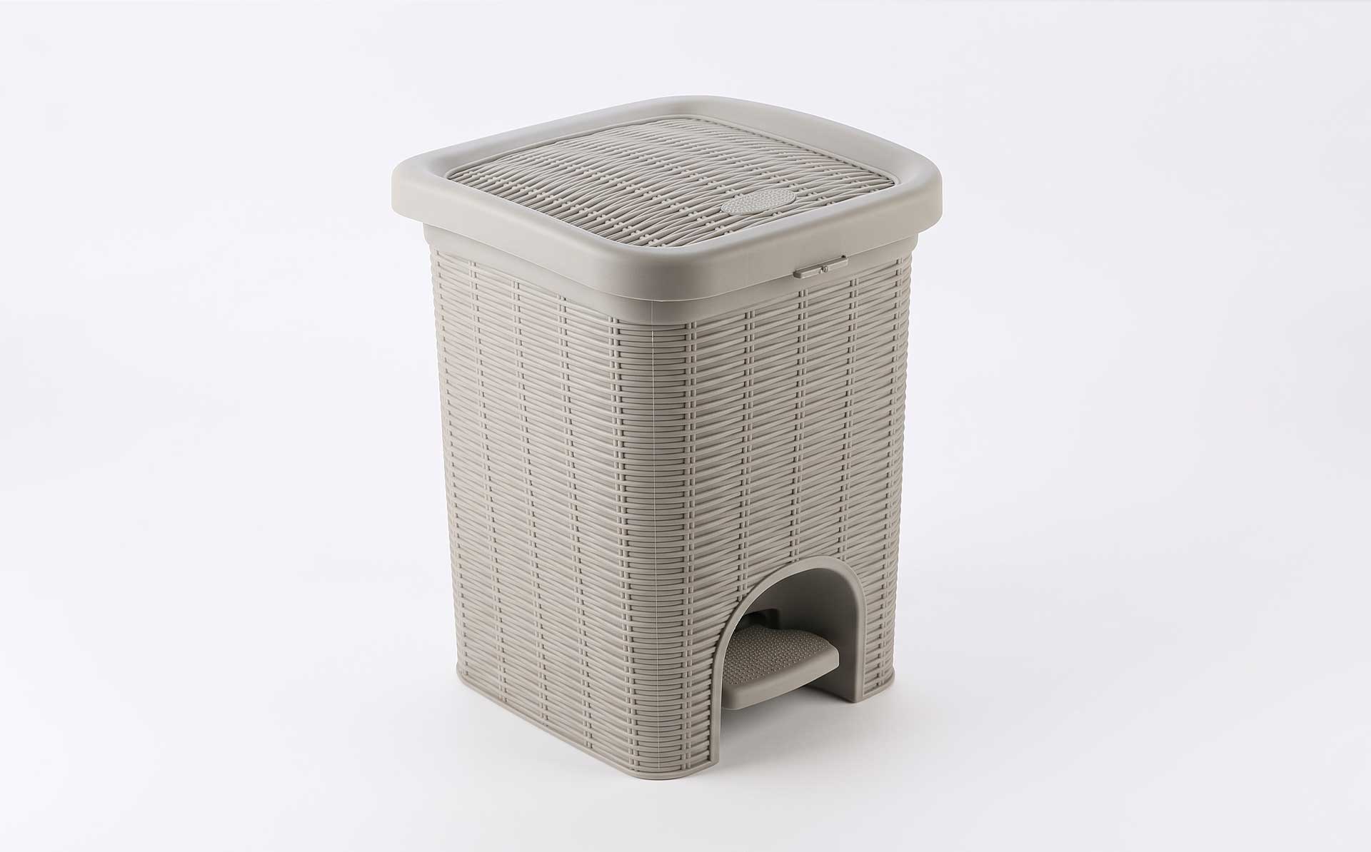 Household Odor-Prevention Rattan-Weave Pedal Trash Can Mold — Product Introduction (Motek Daily Necessities Mold Series)