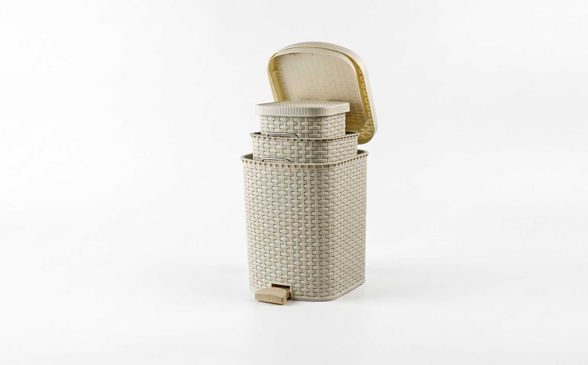 5L–20L Living & Dining Room Household Pedal Rattan-Weave Trash Can Mold — Product Introduction (Motek Daily Necessities Mold Series)