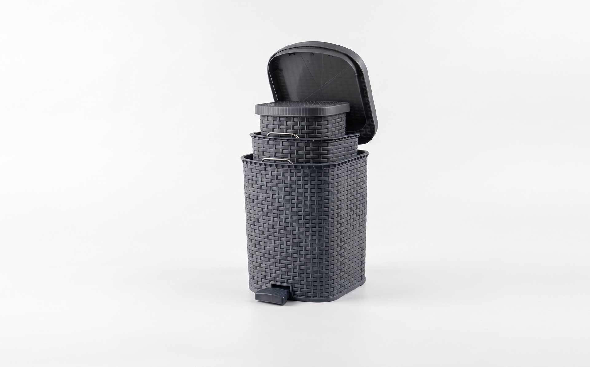 5L–20L Living & Dining Room Household Pedal Rattan-Weave Trash Can Mold — Product Introduction (Motek Daily Necessities Mold Series)