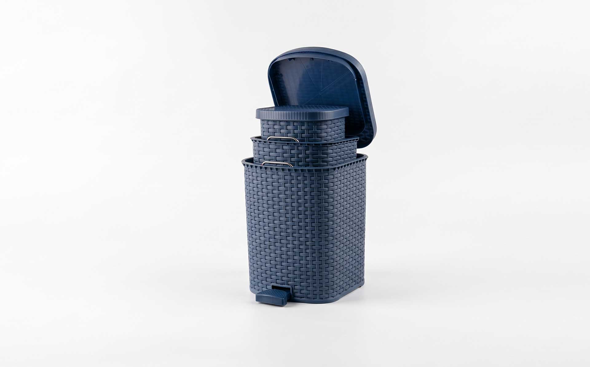 5L–20L Living & Dining Room Household Pedal Rattan-Weave Trash Can Mold — Product Introduction (Motek Daily Necessities Mold Series)