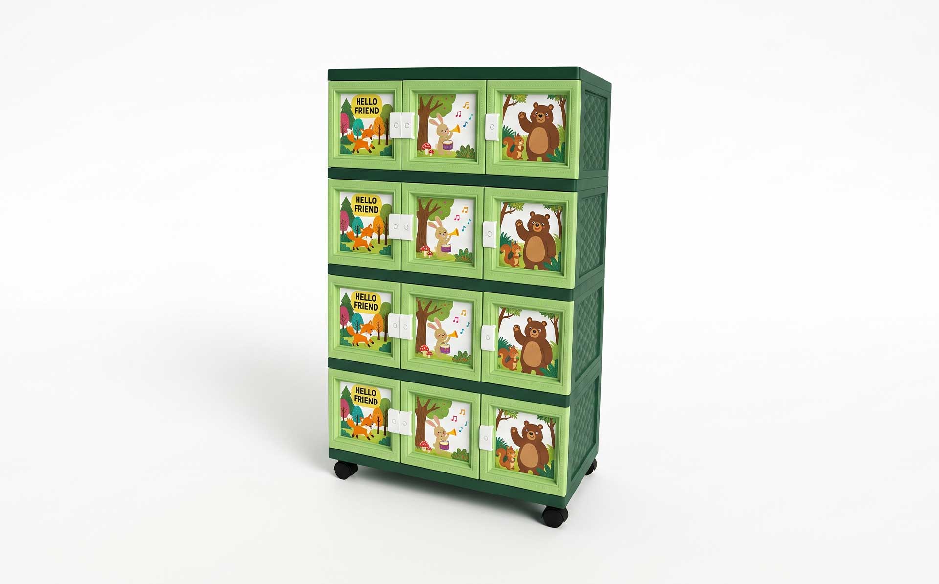 Household Three-Door Multi-Layer Clothing Storage Cabinet Mold — Product Introduction (Motek Furniture Mold Series)
