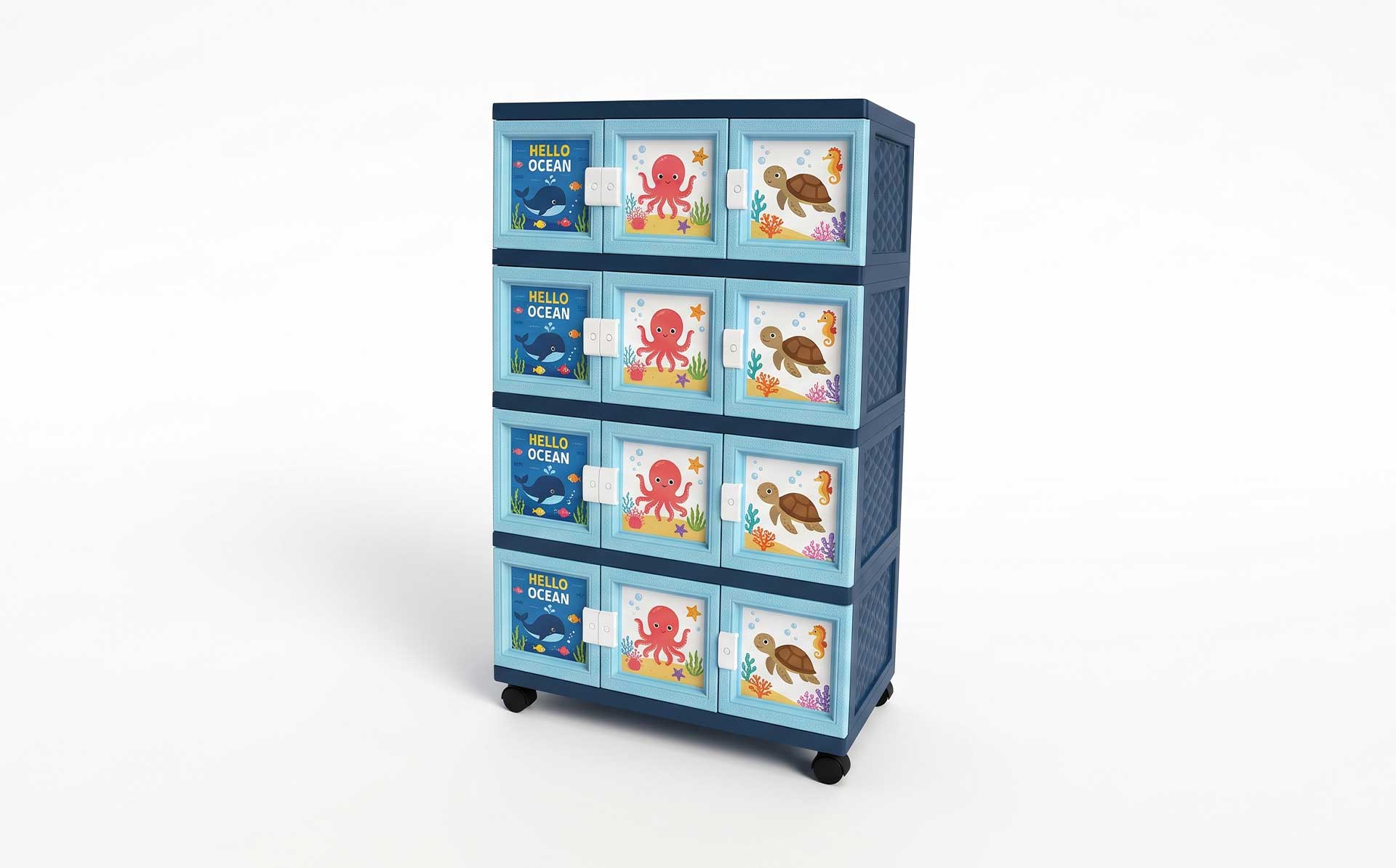 Household Three-Door Multi-Layer Clothing Storage Cabinet Mold — Product Introduction (Motek Furniture Mold Series)