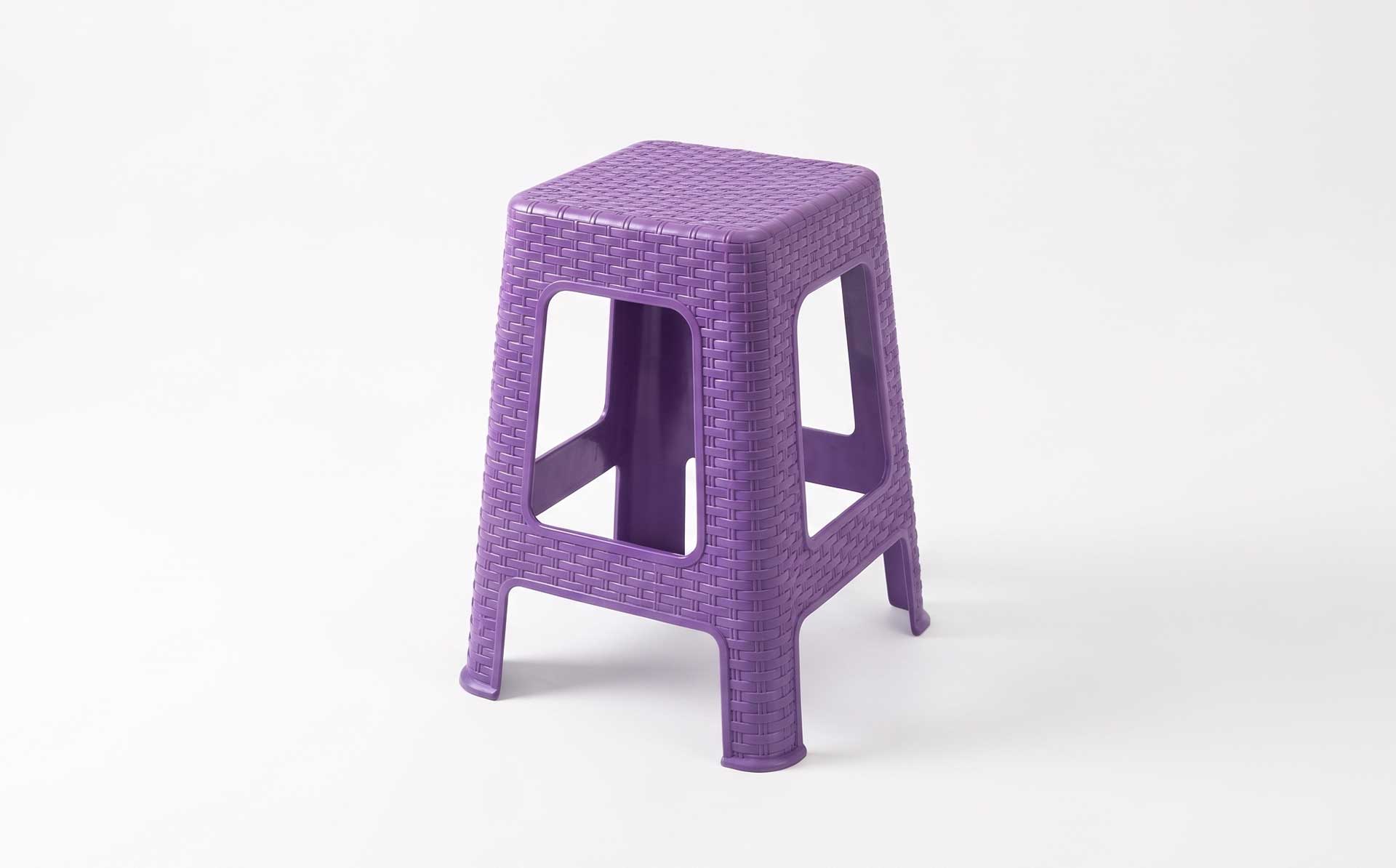Plastic Four-Leg High Stool / PP Material Stool Mold — Product Introduction (Motek Furniture Mold Series)