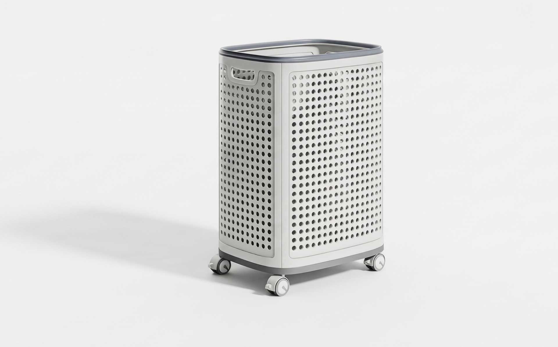 Multifunctional PP Laundry Basket Mold with Wheels | Plastic Storage Organizer for Bathroom & Household Classification