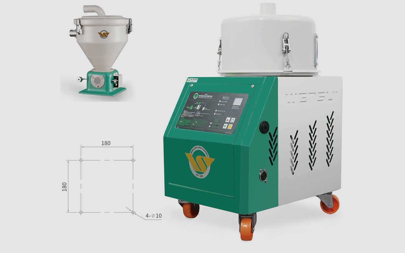 Separate-Hopper Vacuum Suction Autoloader Power: 1.3KW