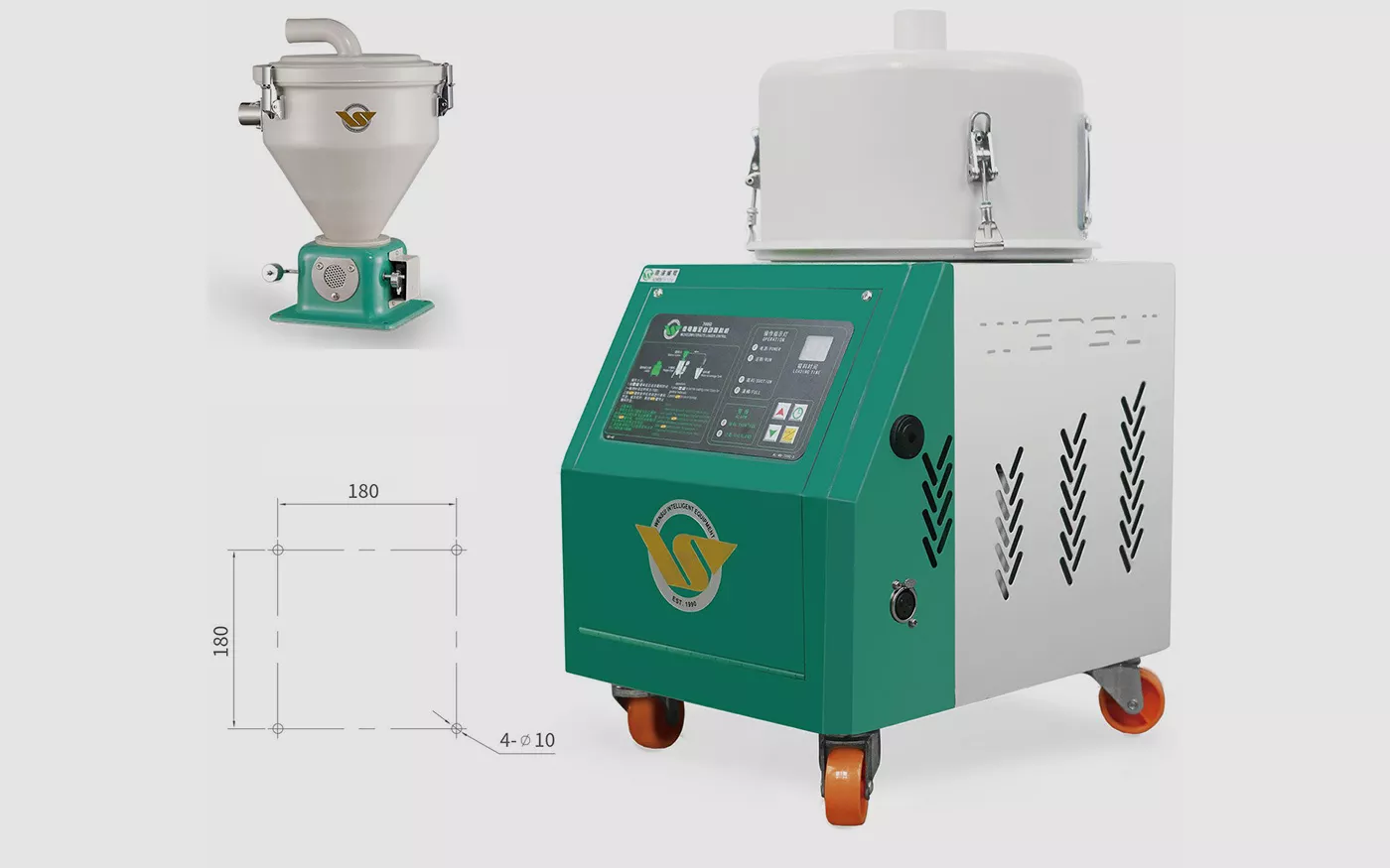 Separate-Hopper Vacuum Suction Autoloader Power: 1.3KW