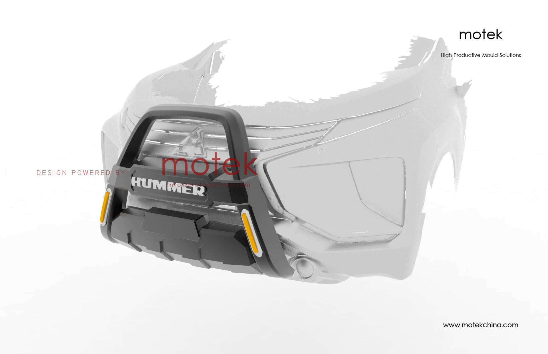 Automotive Front Nudge Guard Blow Mold