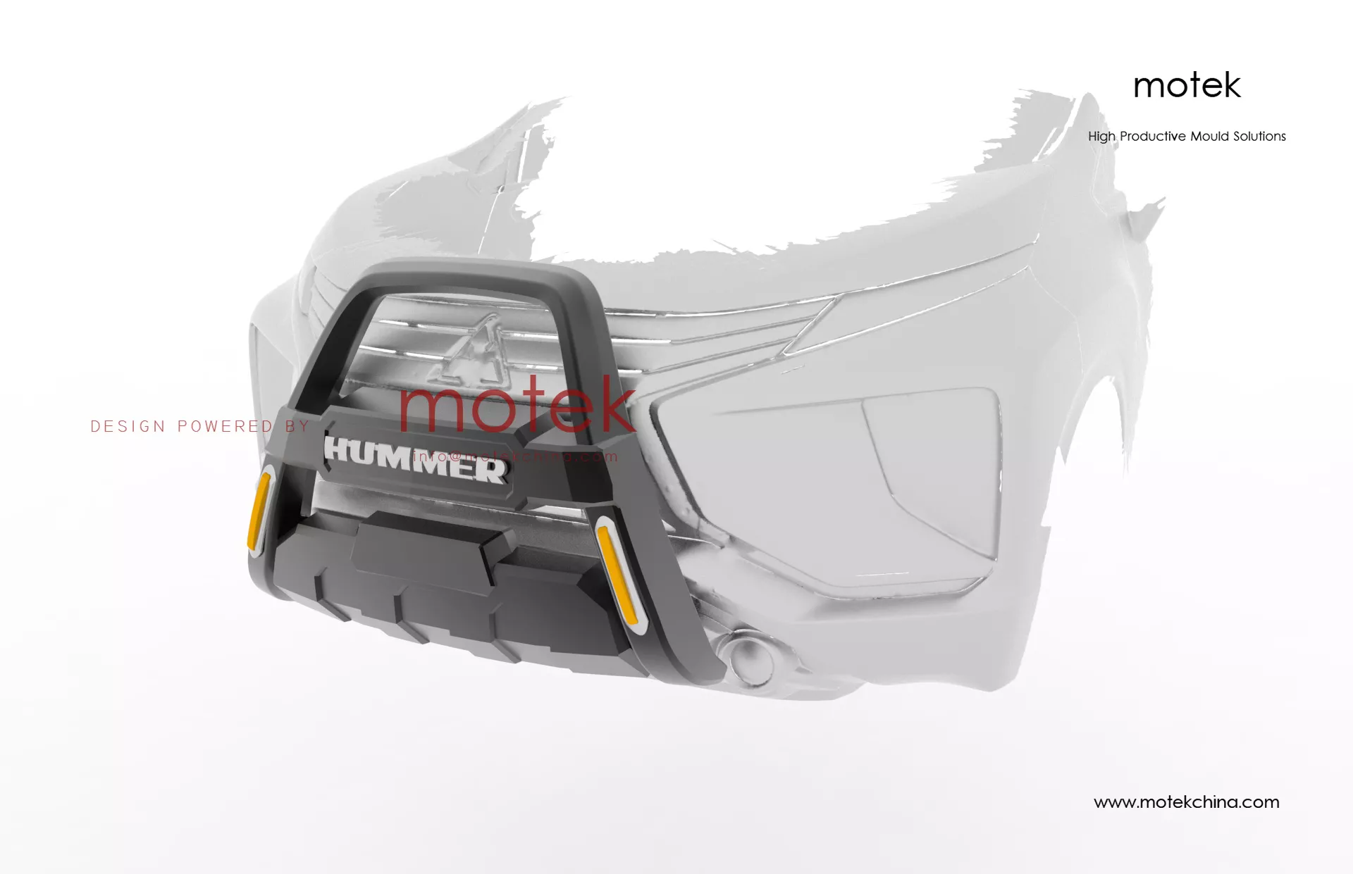 Automotive Front Nudge Guard Blow Mold