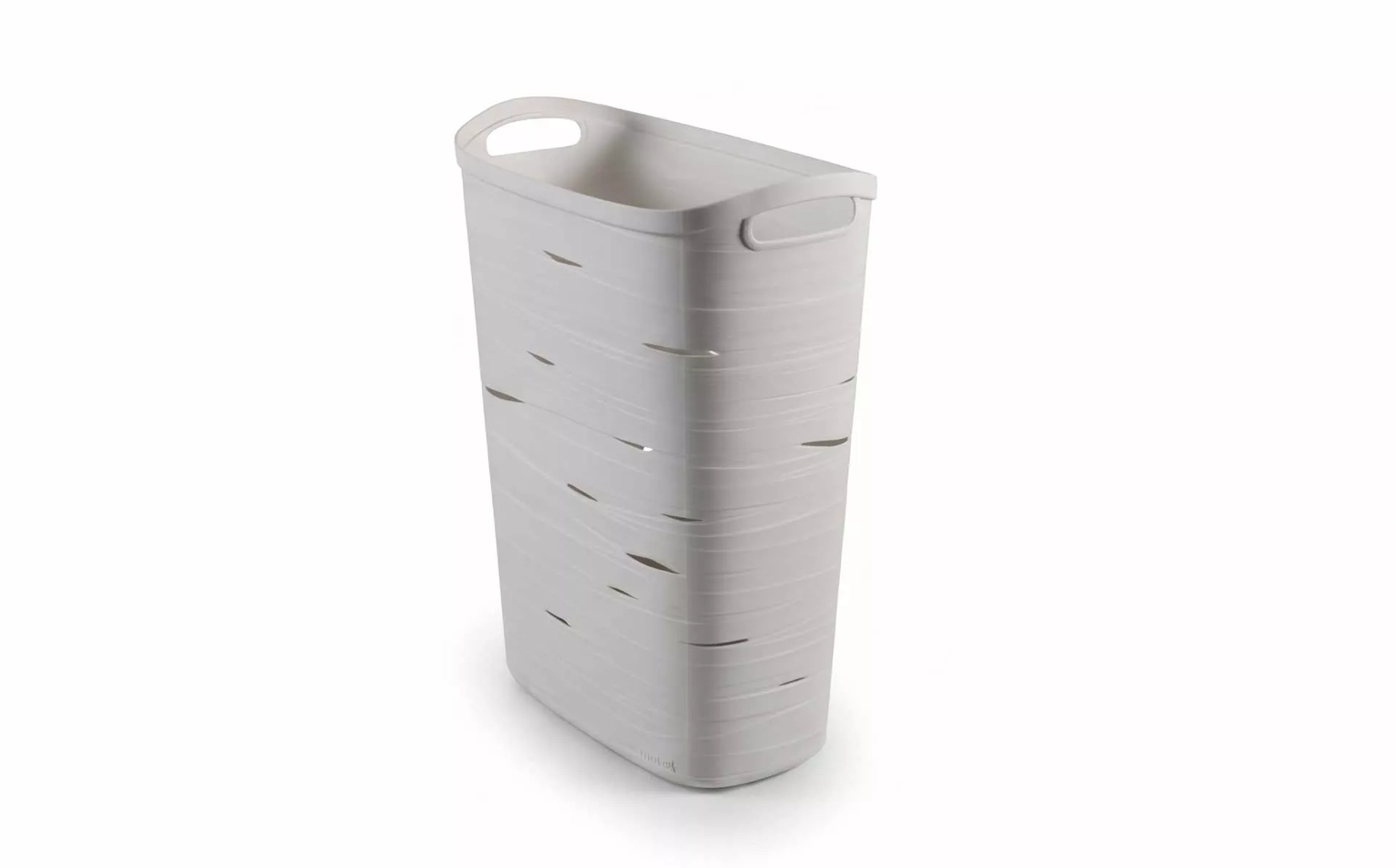 60L Slim Ventilated Laundry Hamper Mold | Wheeled Storage Basket with Lid & Handle for Dirty Clothes Organization