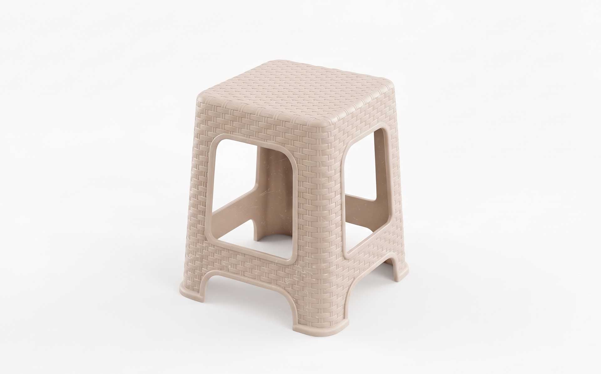 Plastic Dining Stool / Simple Low Stool Mold — Product Introduction (Motek Furniture Mold Series)