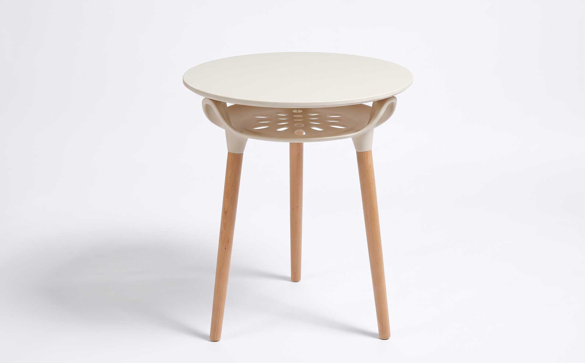 Modern Minimalist Coffee Table Mold | Plastic Top with Interchangeable Wooden Legs