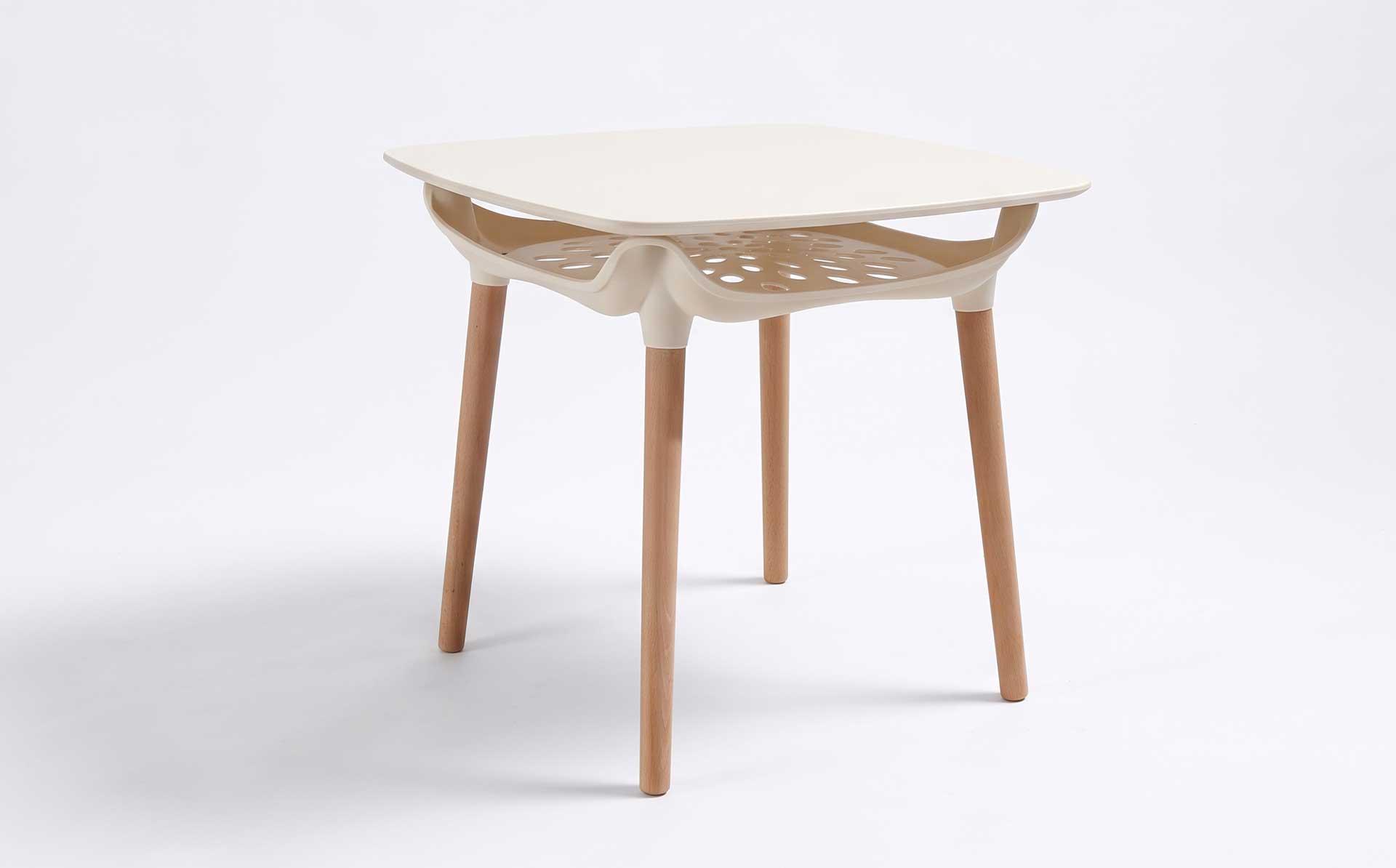 Modern Minimalist Coffee Table Mold | Plastic Top with Interchangeable Wooden Legs