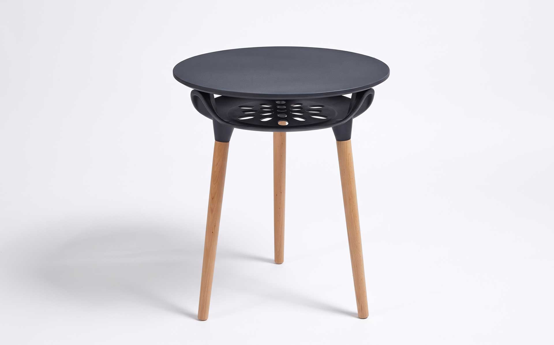 Modern Minimalist Coffee Table Mold | Plastic Top with Interchangeable Wooden Legs