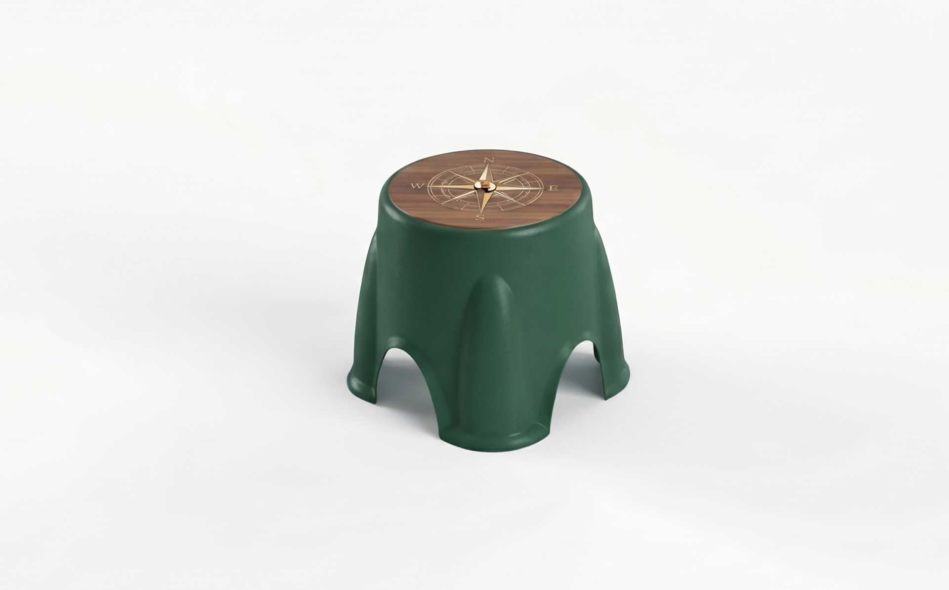 Personalized Home Stool Mold | Custom Small Square Plastic Design with Dedicated Molding Service